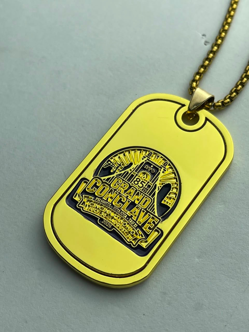 Conclave commemorative dog tag