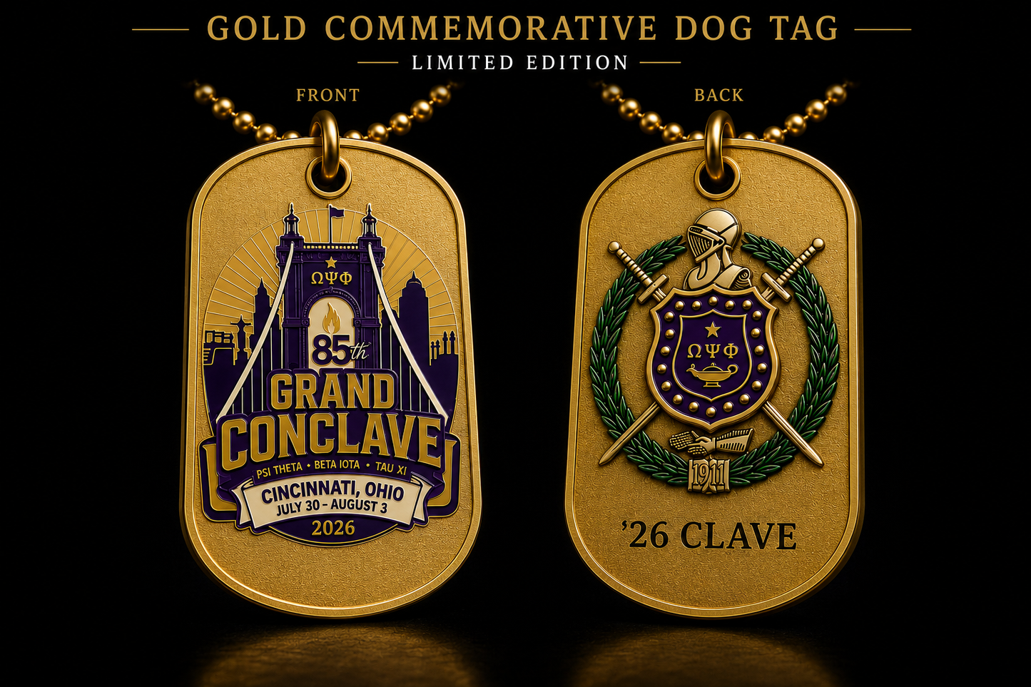 Conclave commemorative dog tag