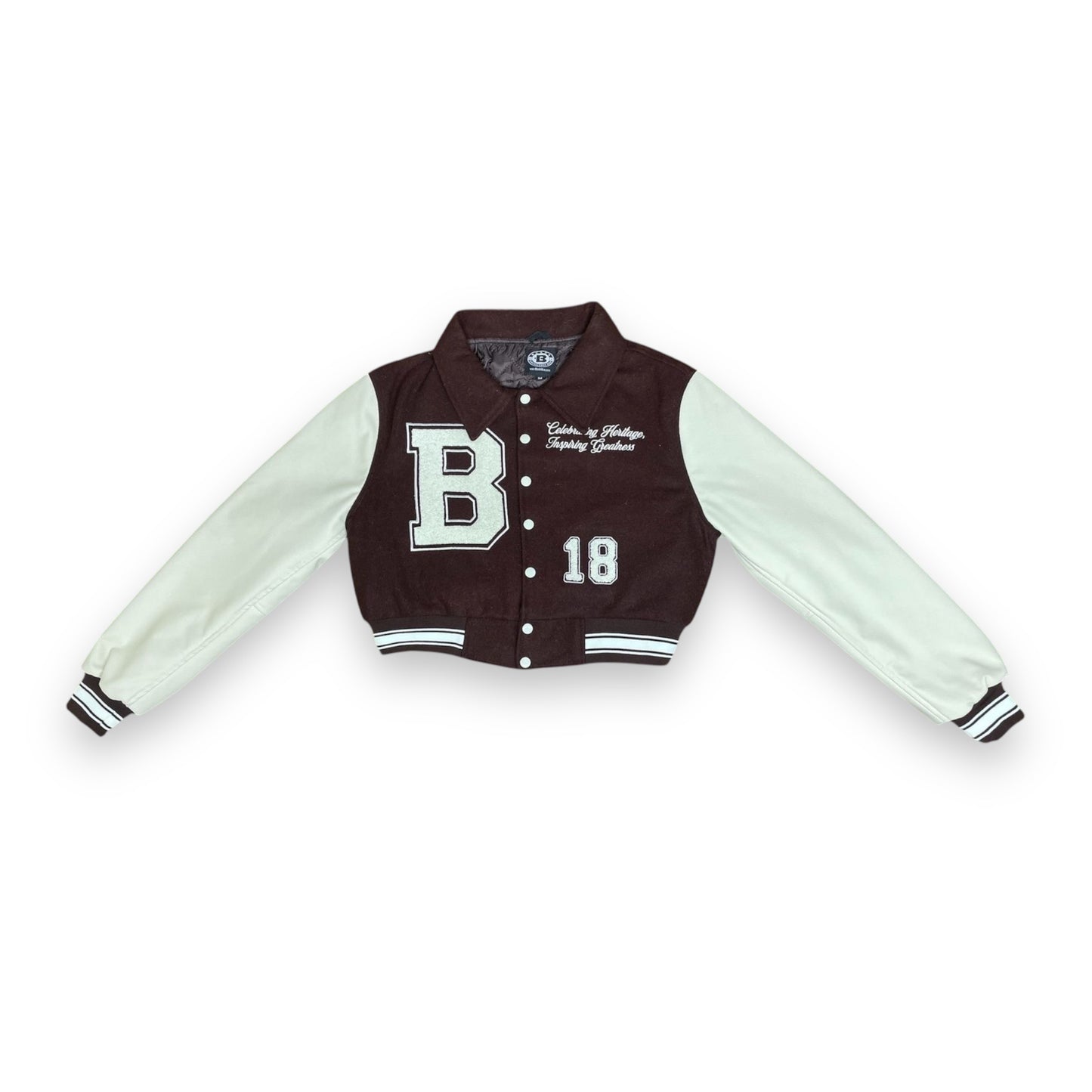 Black Excellence Era Cropped Varsity