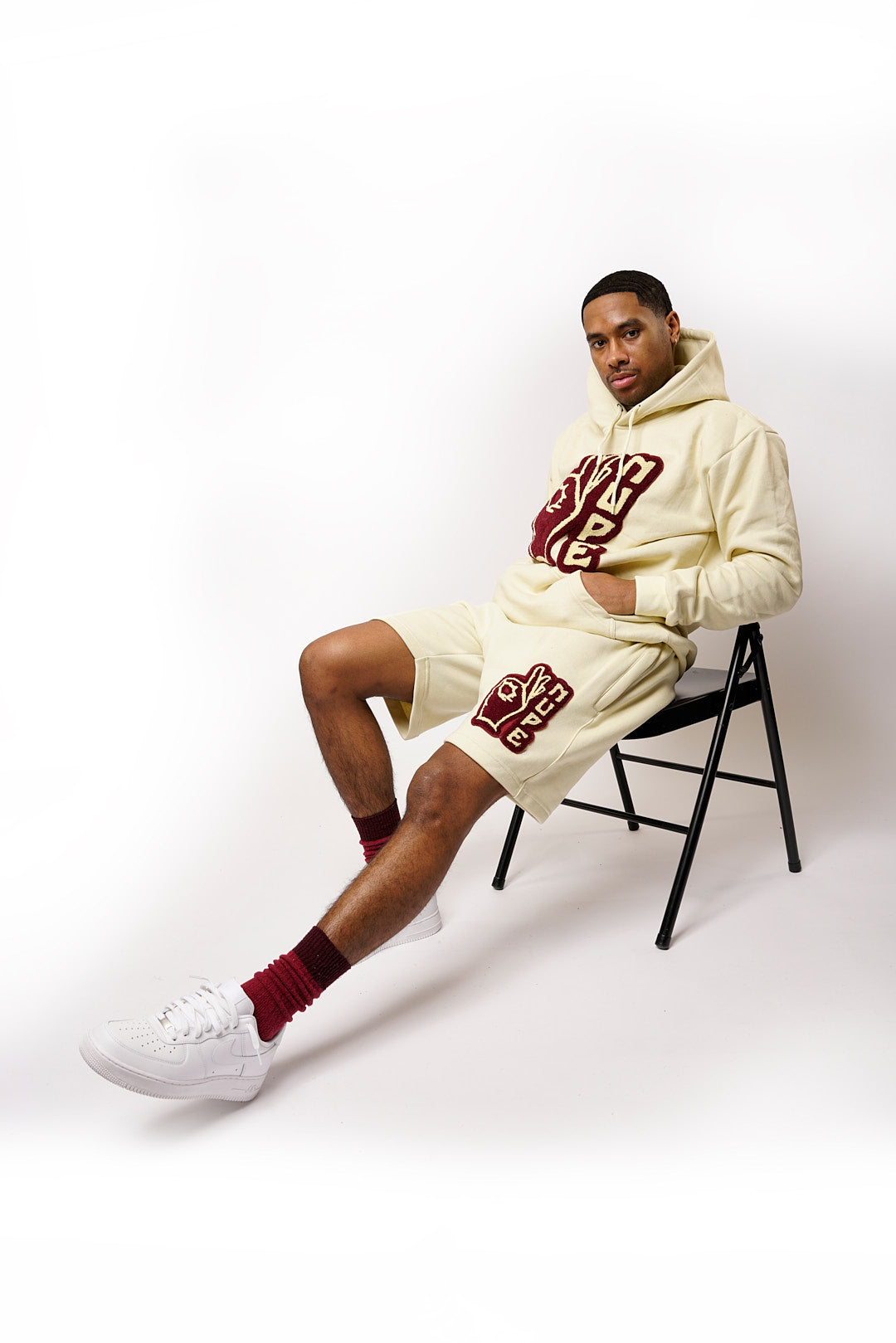 NUPE FLEECE SHORTS w/ Chenille Patch